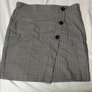 Dynamite Black and White Houndstooth Pencil Skirt